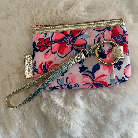 Lilly Pulitzer Zip Top Wallet Wristlet - Picture 1 of 3